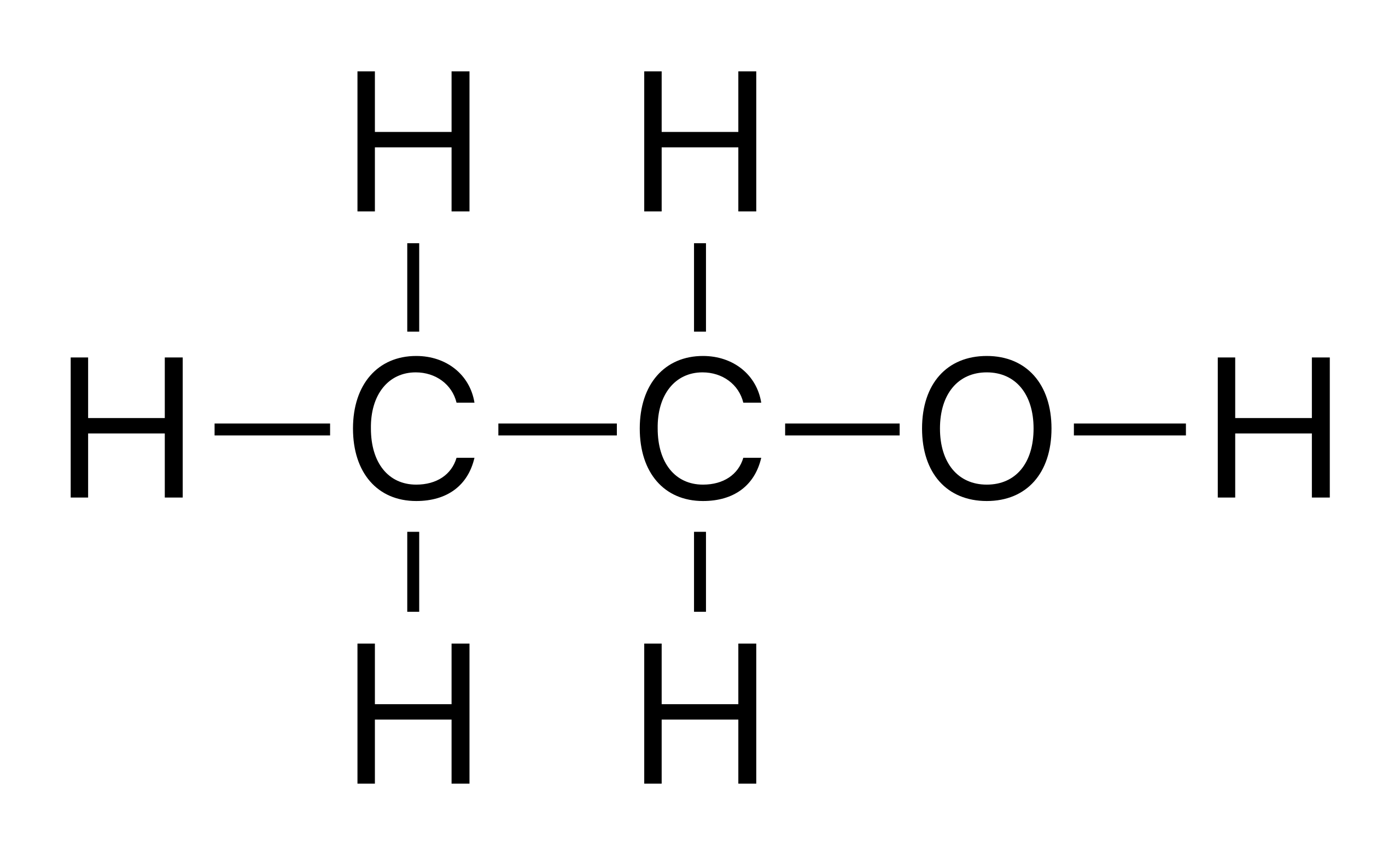 ساختار مولکولی اتانول مطلق